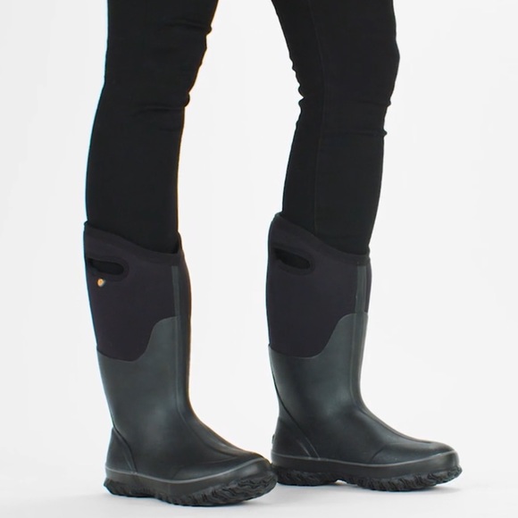 Bogs Shoes - Bogs women’s Classic Black High Handles rain boots size 7